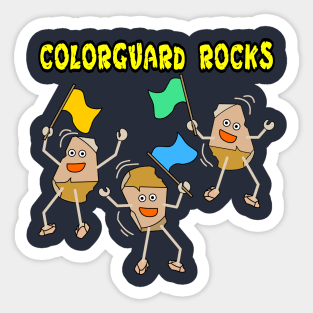 Colorguard Rocks Light Sticker